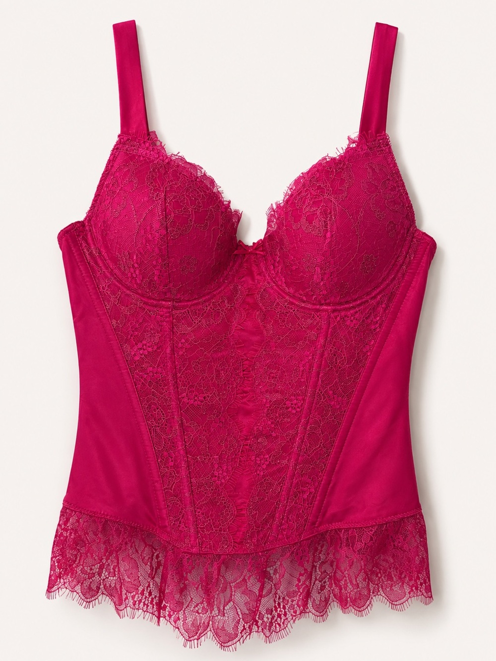 Y2K Victoria’s Secret Sexy Little Things Pink Lace Corset Bustier 34C